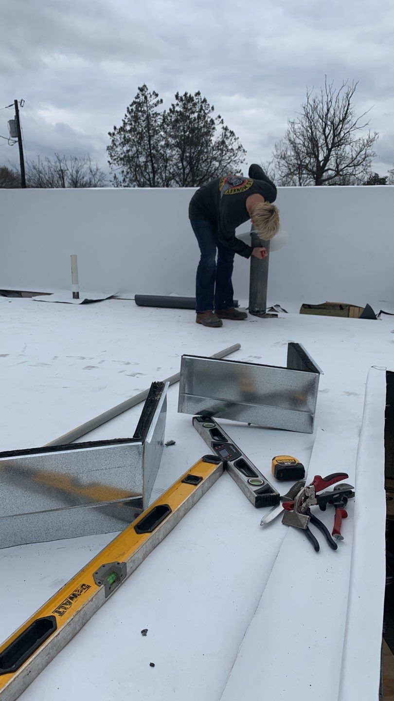 Full Commercial Roof Replacement using GAF Products in Anna Texas by Elite Roofing LLC