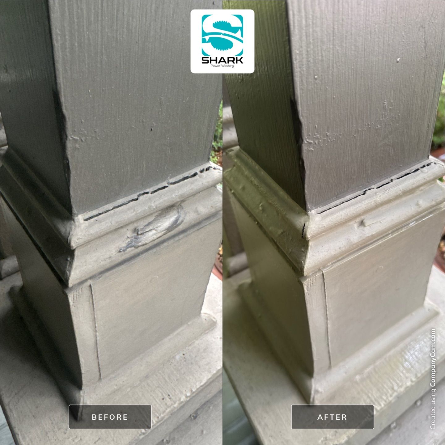 House washing in Wilmington by Shark Power Washing