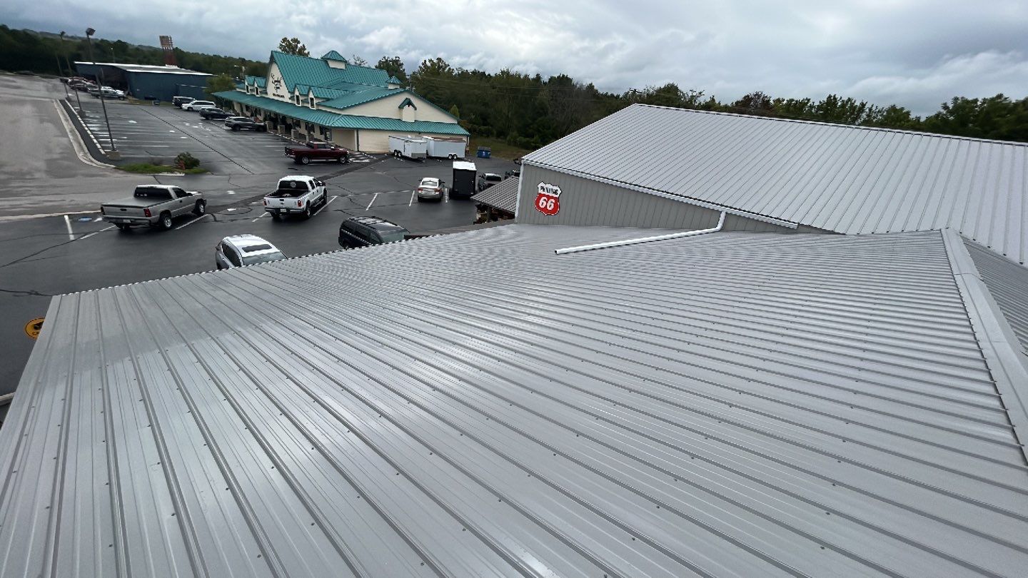 Commercial Metal Roof Replacement - 29 Gauge - Color Grey by Titan Commercial & Residential Roofing