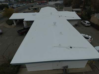Spray foam and coatings using Conklin Benchmark/PUMA XL coatings and spray foam