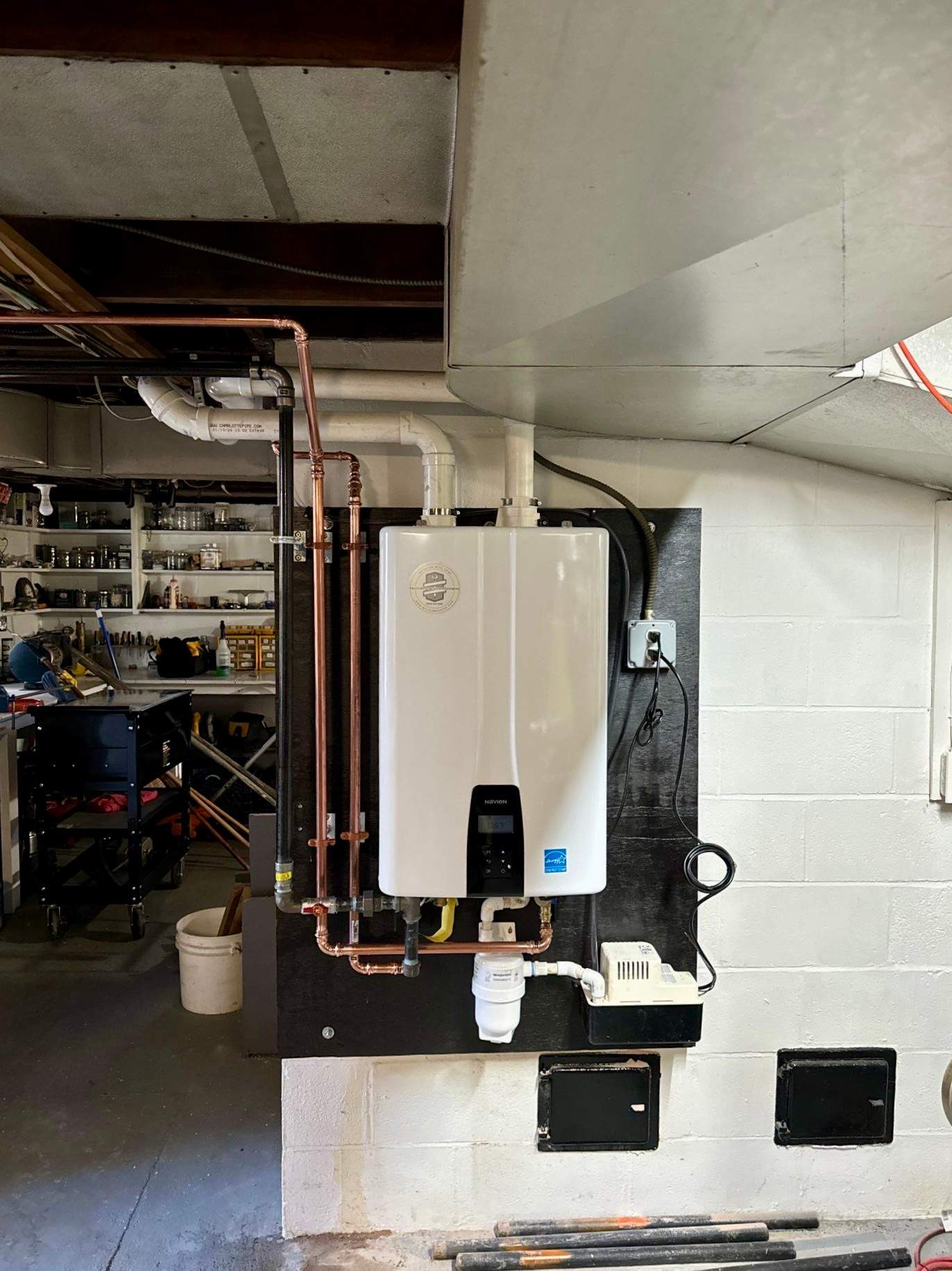 Water Heater Installation using Navien NPE240-S2 High Efficiency Tankless Water Heater by Willco Mechanical Contractors, Inc