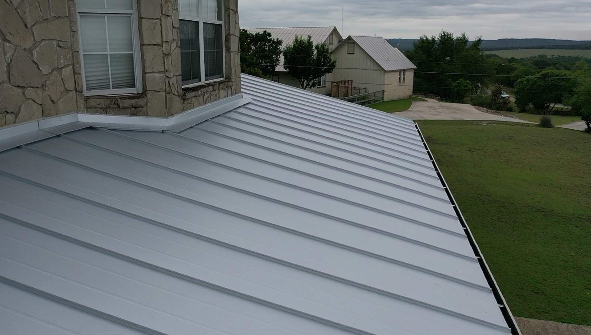 Residential Metal Roof Installation using McElroy Metal by Premier Roofing and Contracting