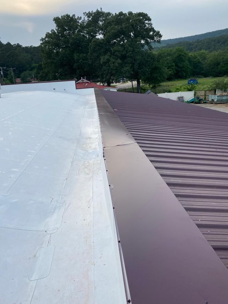 Choctaw Nation Healthcare Center - White Building by Hostetler Roofing
