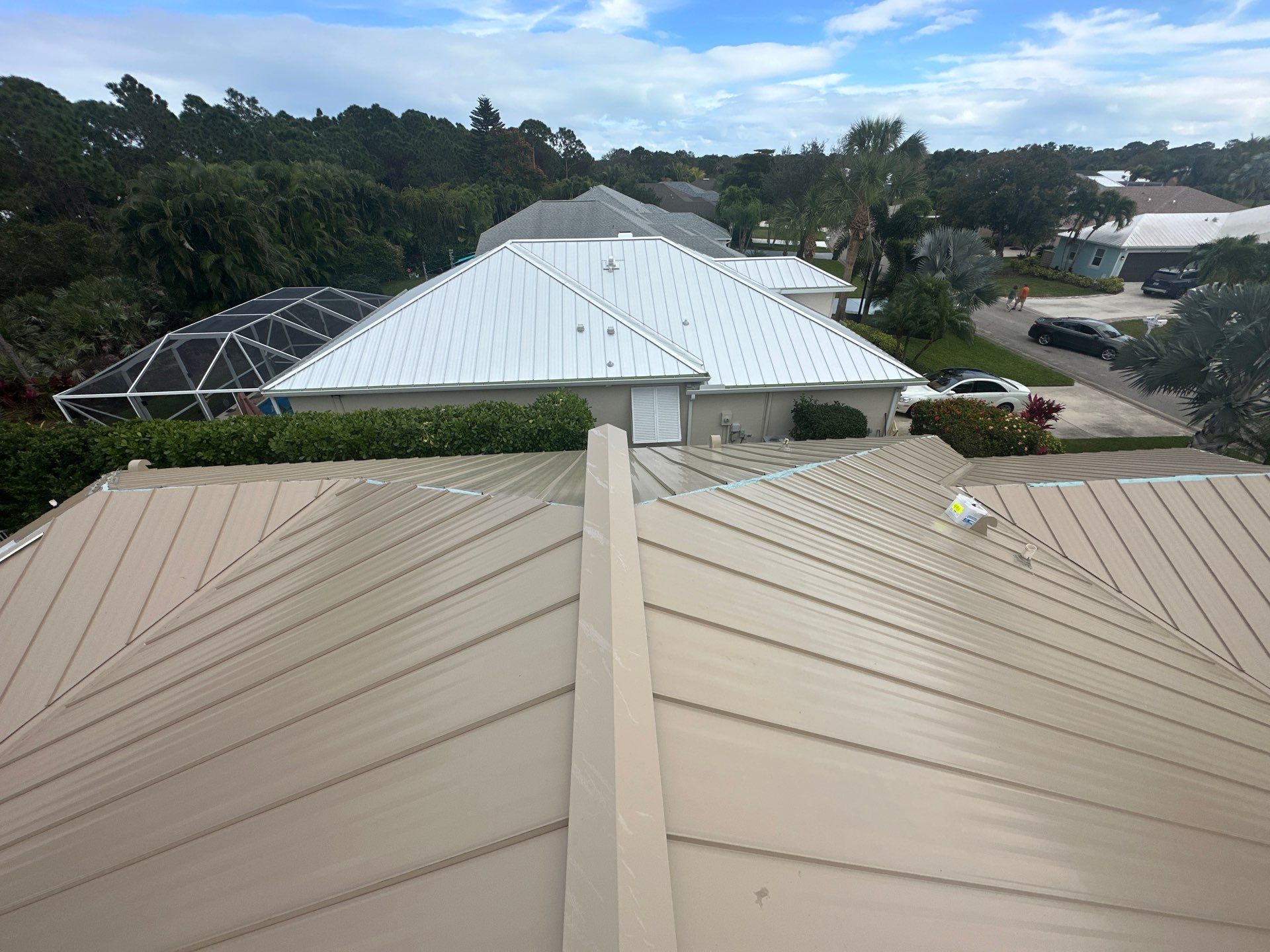 Champagne Standing Seam by Reimagine Roofing