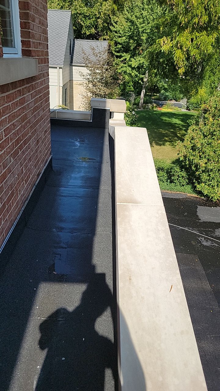natural stone using Algaecide, soft wash soap by Northern Power Washing LLC.