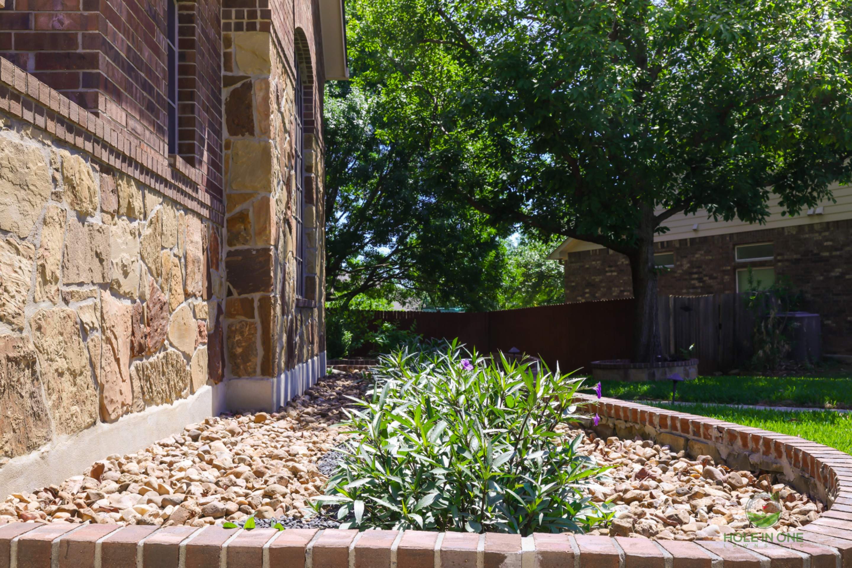 Belgard Paver Walkway, Rock Beds & Wax Myrtles | Far West Side, San Antonio TX by Hole In One Lawns, LLC