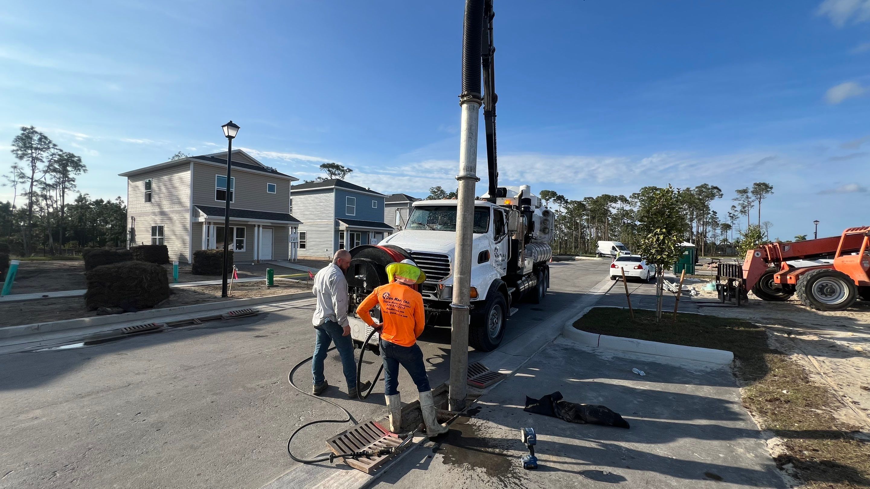 New Community Stormwater System Catch Basin Cleaning by Don Mar, Inc. Storm Water Solutions