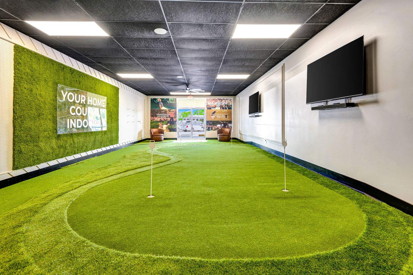 Commercial Indoor Golf Simulator Facility Buildout in Bradenton by Vertical General Contracting