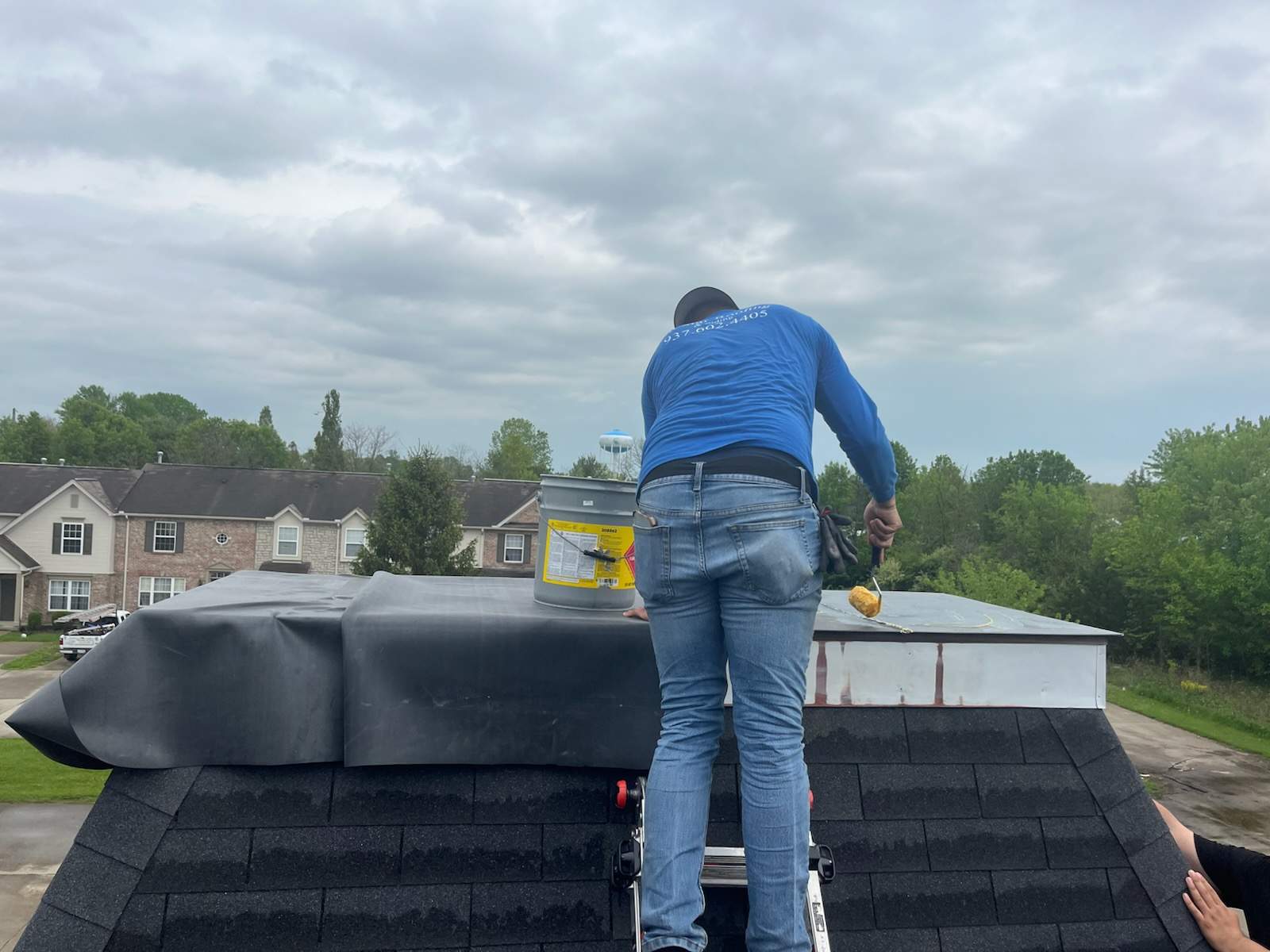 Tower Section EPDM Reconstruction by Level Up Roofing and Restoration Services LLC