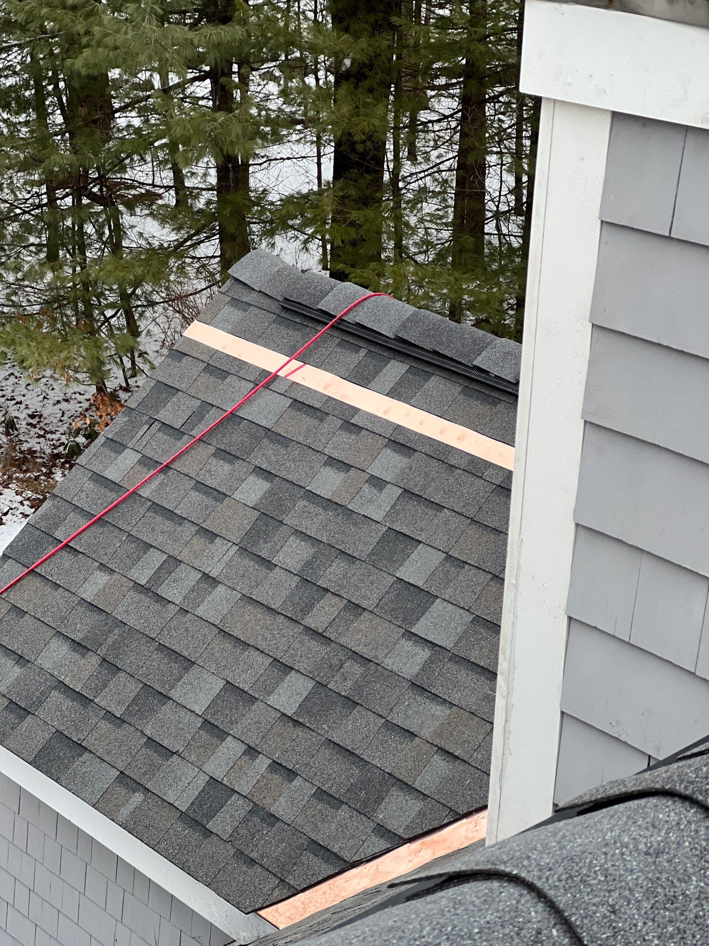 Carlisle Roofing Installation using Owens Corning Shingles and Copper by Mighty Dog Roofing of Greater Middlesex County