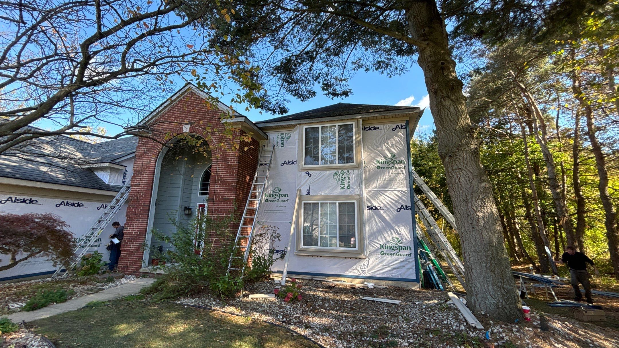 Siding Replacement using Ascend Laguna Blue by 180 Contractors