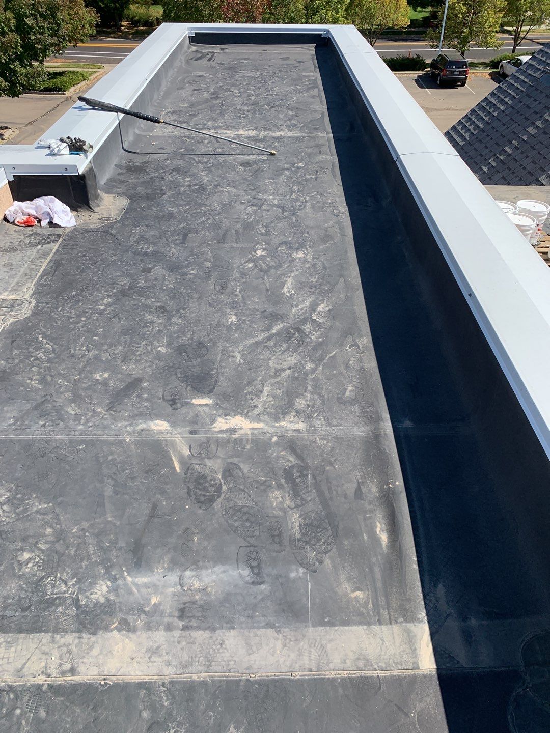 Commercial Roofing Installation using American Standard Coating - S  by A to Z Roofing