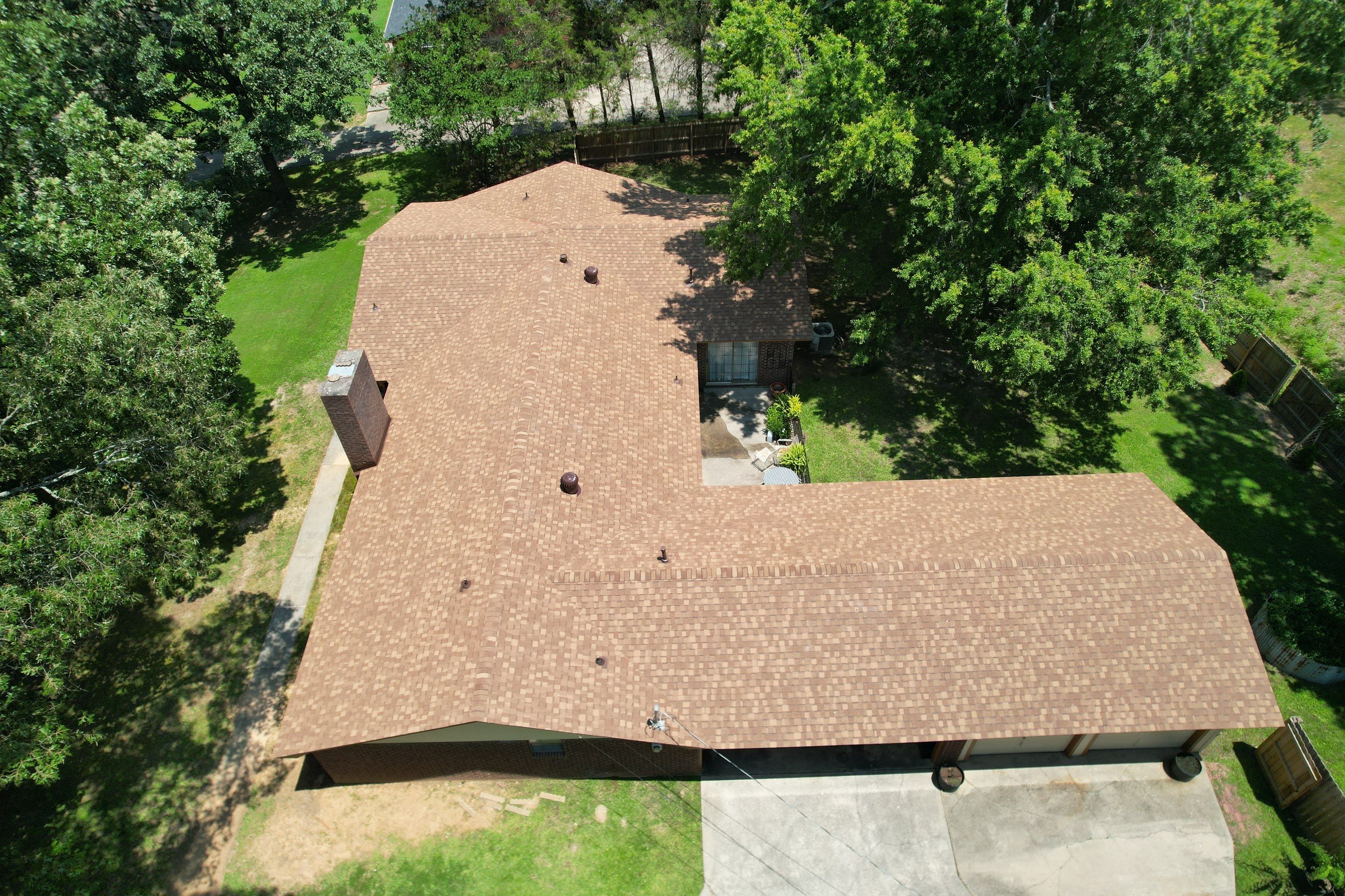 Storm Restoration Reroof: 25 Year 3-Tab Shingle by Hostetler Roofing