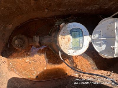 Water line in Decatur