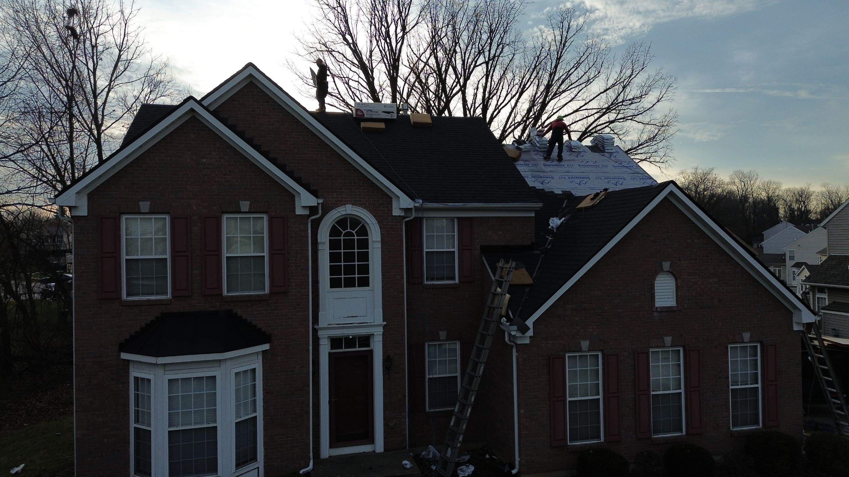 Walden Ponds - Pristine Black and Hydro Flo Gutter Guards by Tamlin Roofing