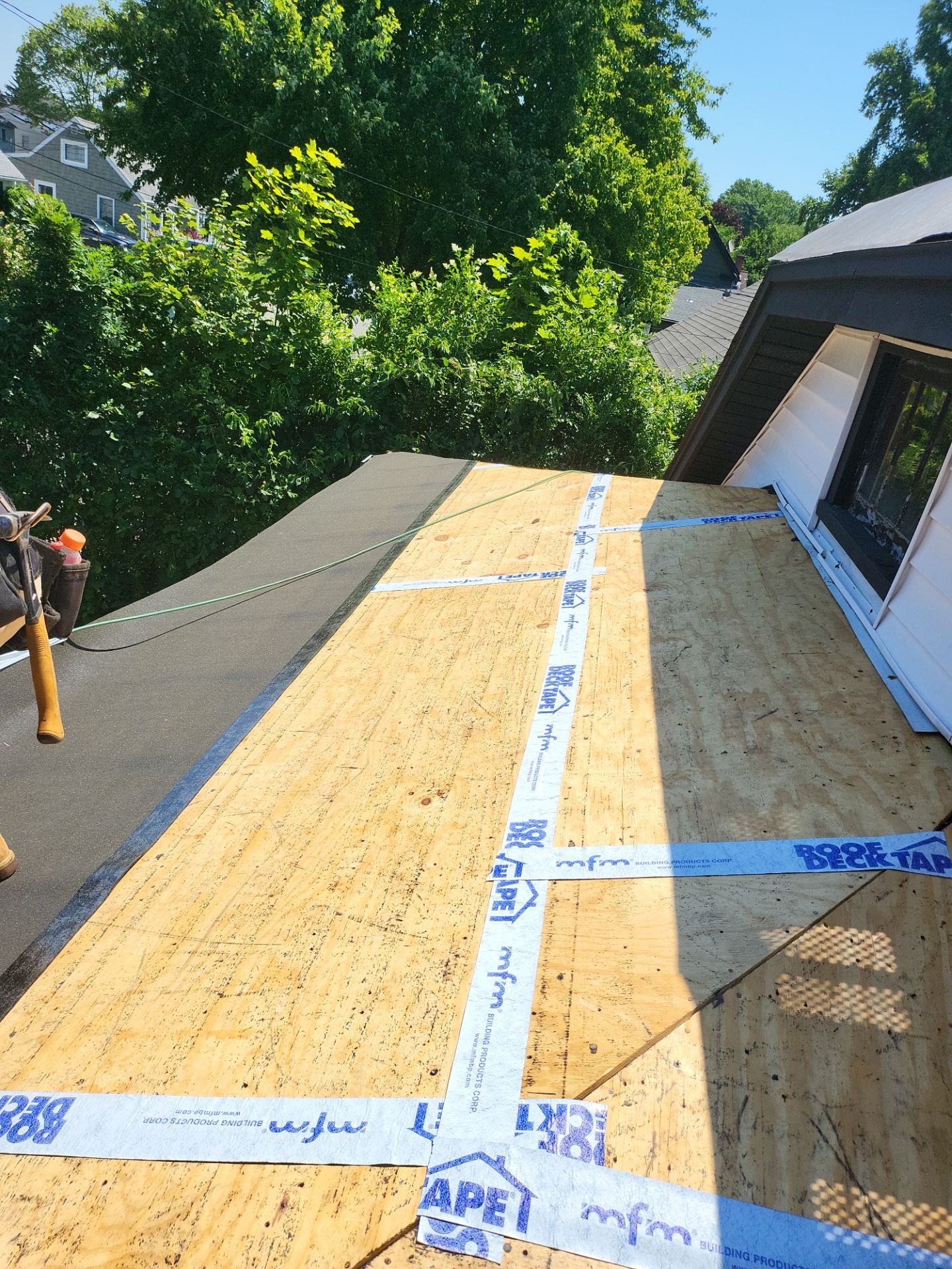 Residential Roofing Installation using Owens Corning TruDefinition Duration AR - Slatestone Gray by A Plus Exterior