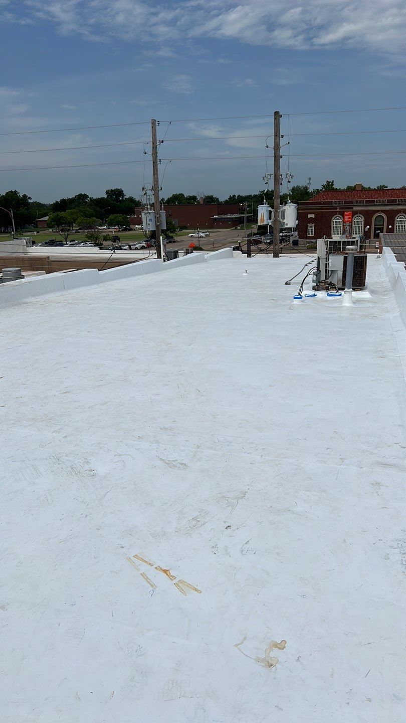 Commercial Roofing Installation using GAF by Frontline Roofing and Construction