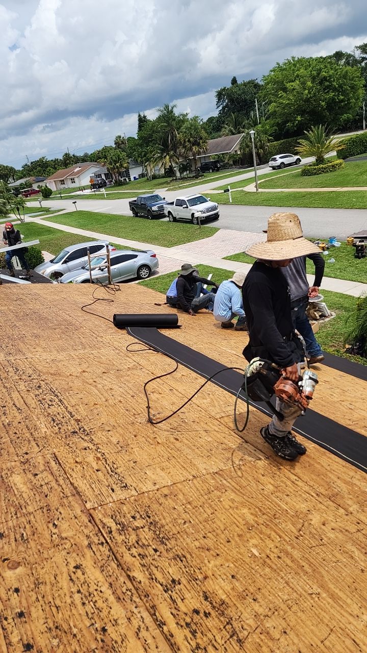 Residential Shingle Roof Replacement and Sheathing Repair in Boca Raton by Aastro Roofing