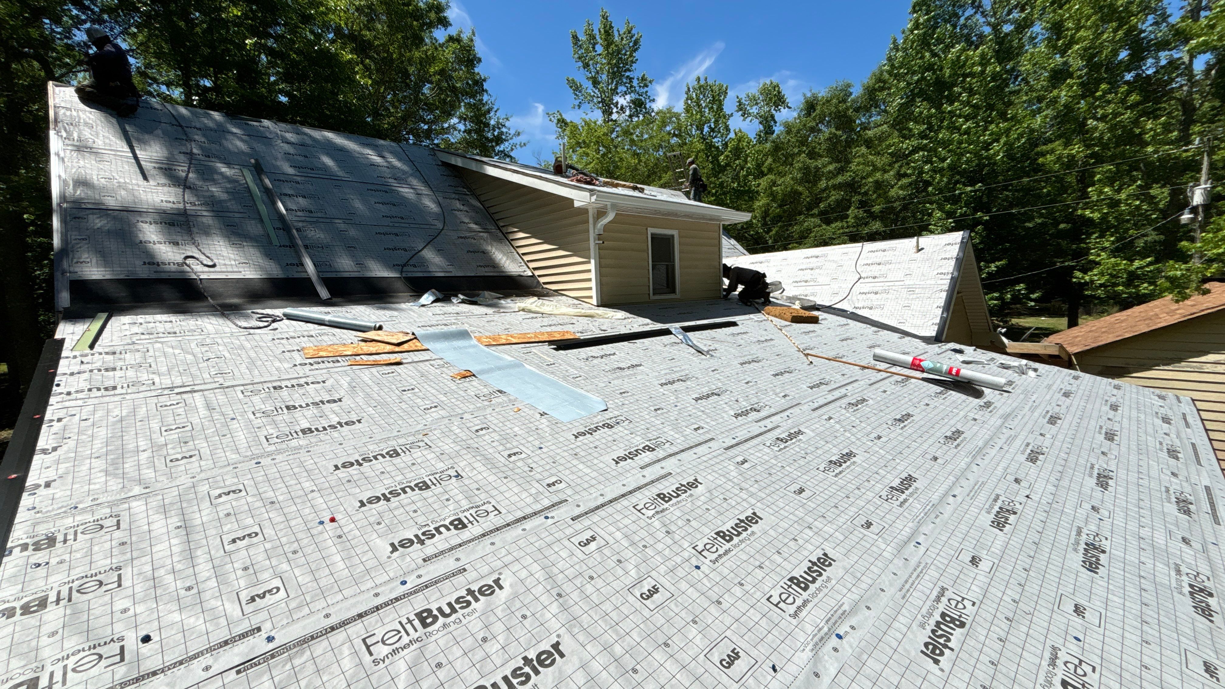 Roof Replacement and cover porch by Deerfield Roofing LLC