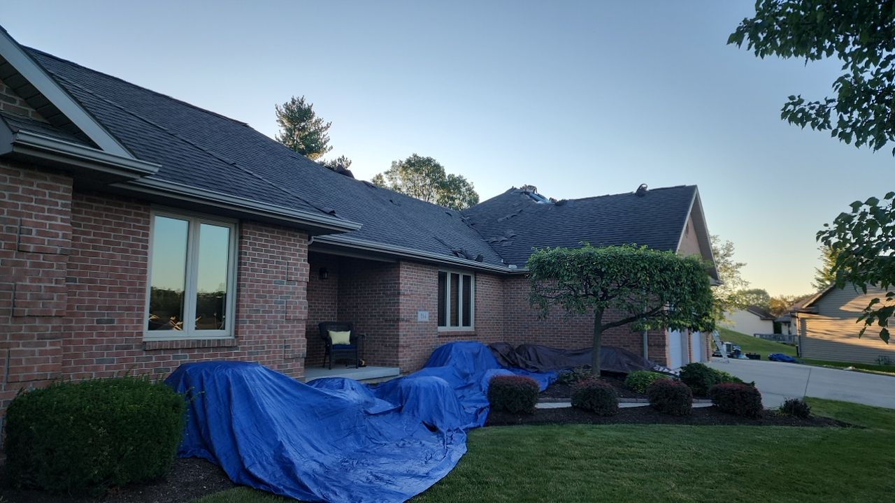 Residential Roofing Installation using GAF Timberline HDZ Weathered Wood by Nitro Roofing and Construction