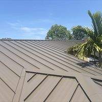 24ga 1.5" Mechanical Seam Medium Bronze by Total Roofing System The Metal Roof Experts