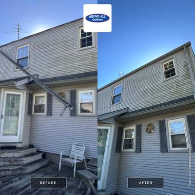 Detached Gutter Repair in East Meadow