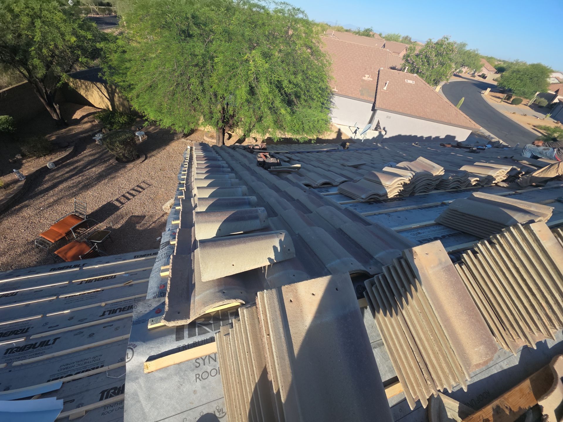 Tile reset in Gold Canyon, AZ by Weather-Tite Roofing