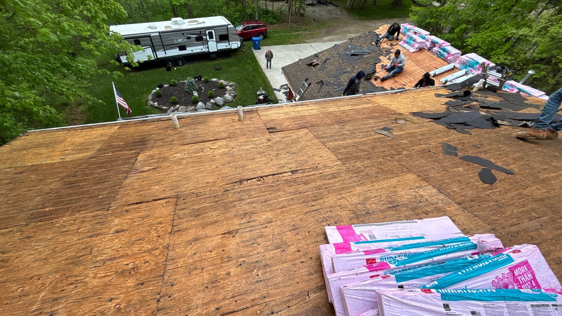 Roof Replacement using Owens Corning Storm Cloud by 180 Contractors