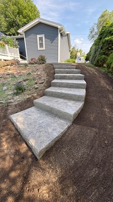 Stamped Oxford Slate Steps
