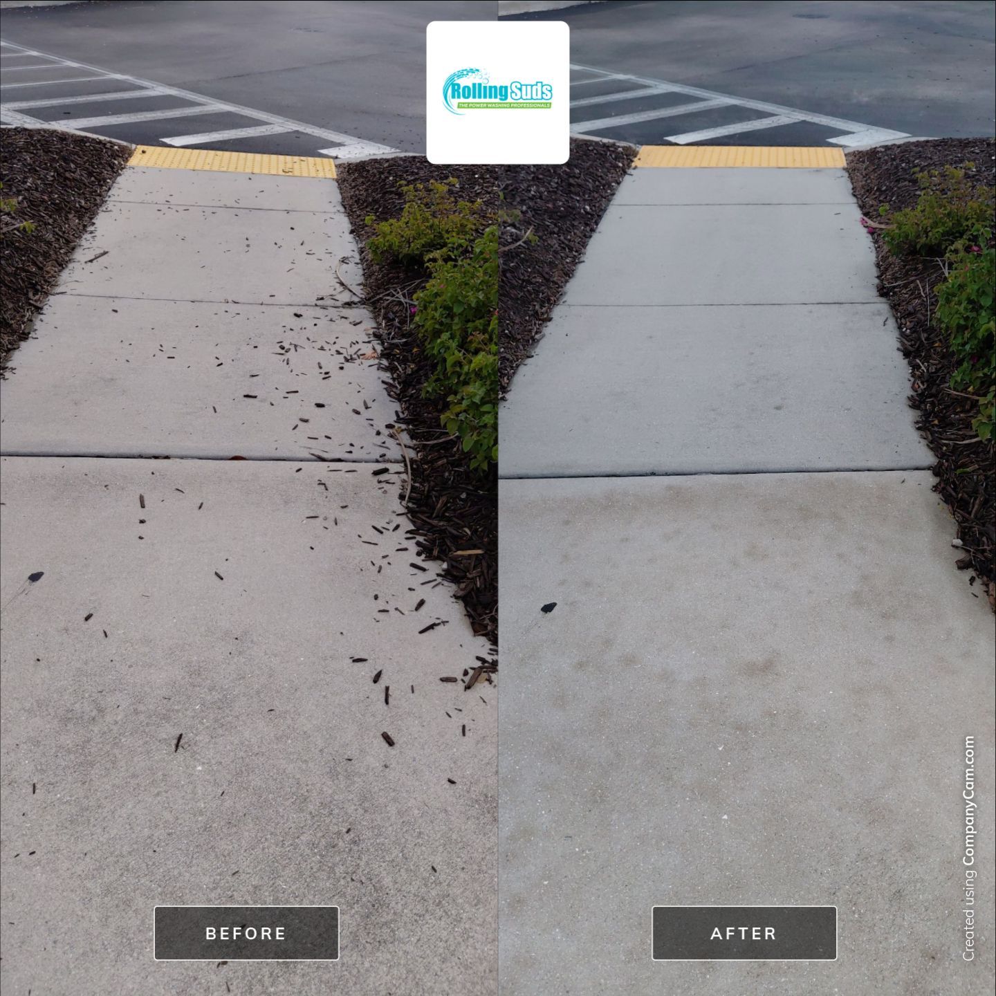 Apartment Flat Work by Rolling Suds Power Washing of Naples - Fort Myers