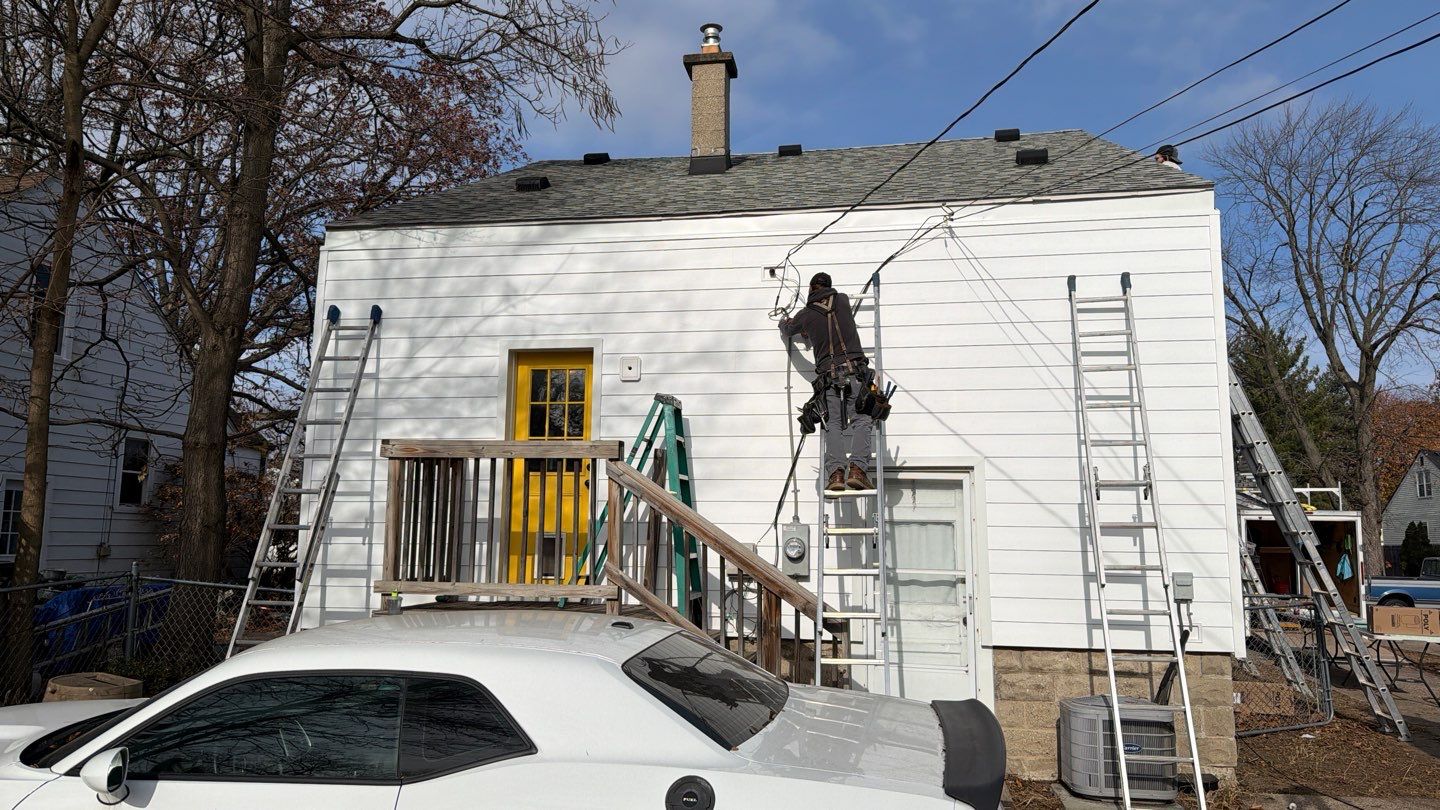 Siding Replacement using Ascend Glacier White by 180 Contractors