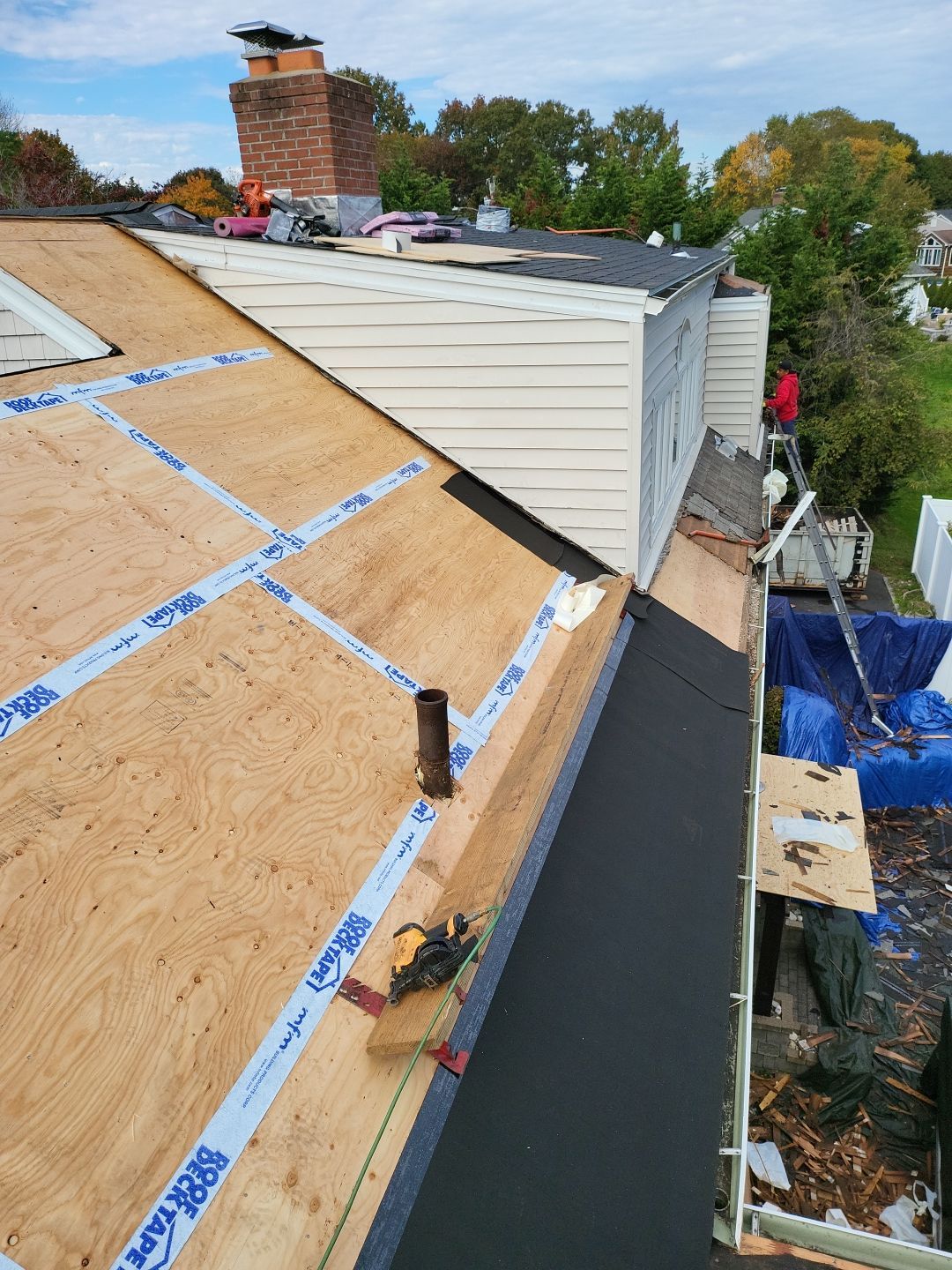 Residential Roofing Installation using Owens Corning Duration Onyx Black by A Plus Exterior