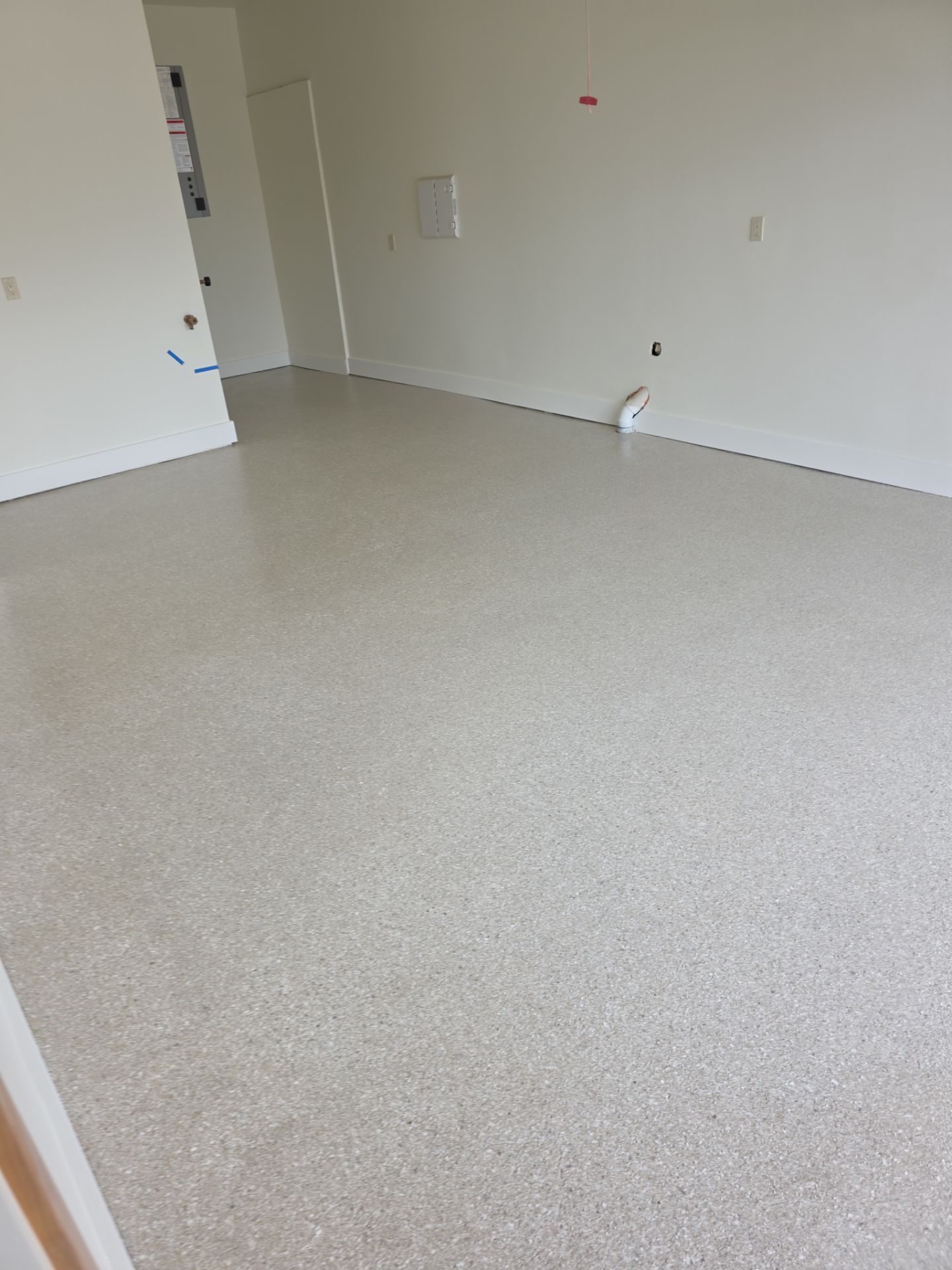 Garage Transformation using Sandstone by Croc Coatings, LLC