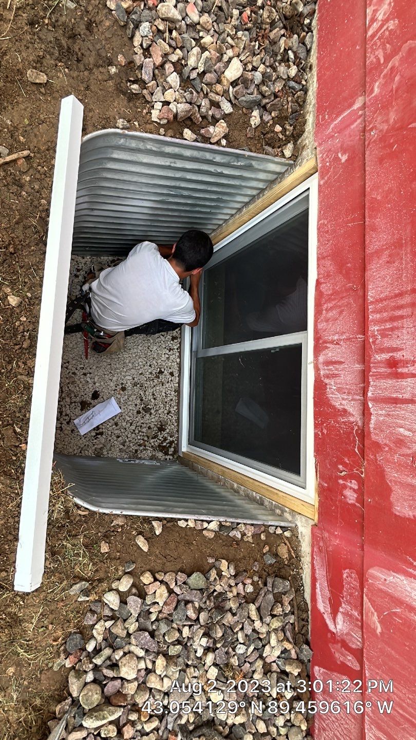Egress Window using Provia Windows by Total Restoration Services