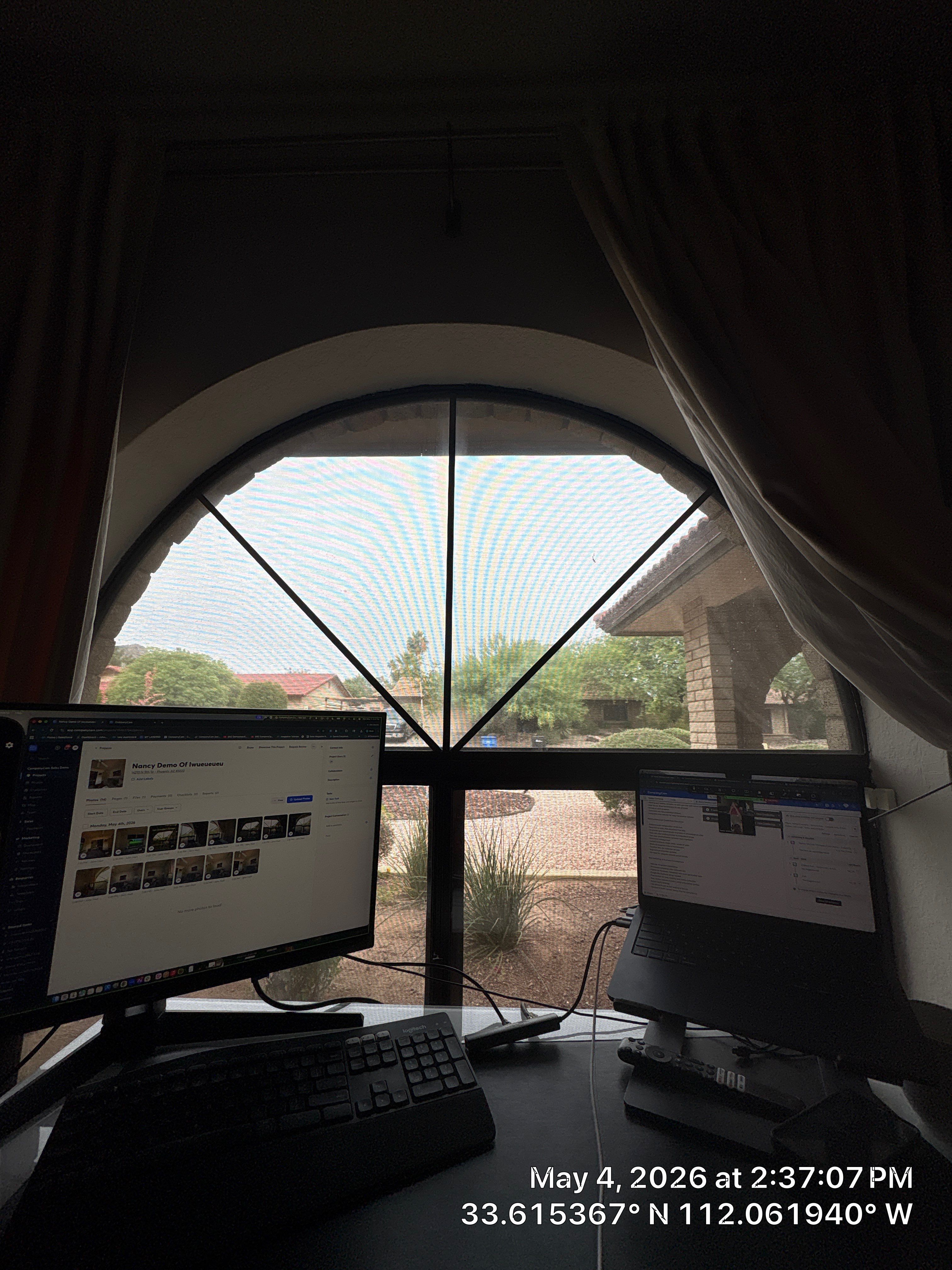 Comprehensive Home Office AV Update and TV Mounting in Phoenix by CompanyCam Sales Demo