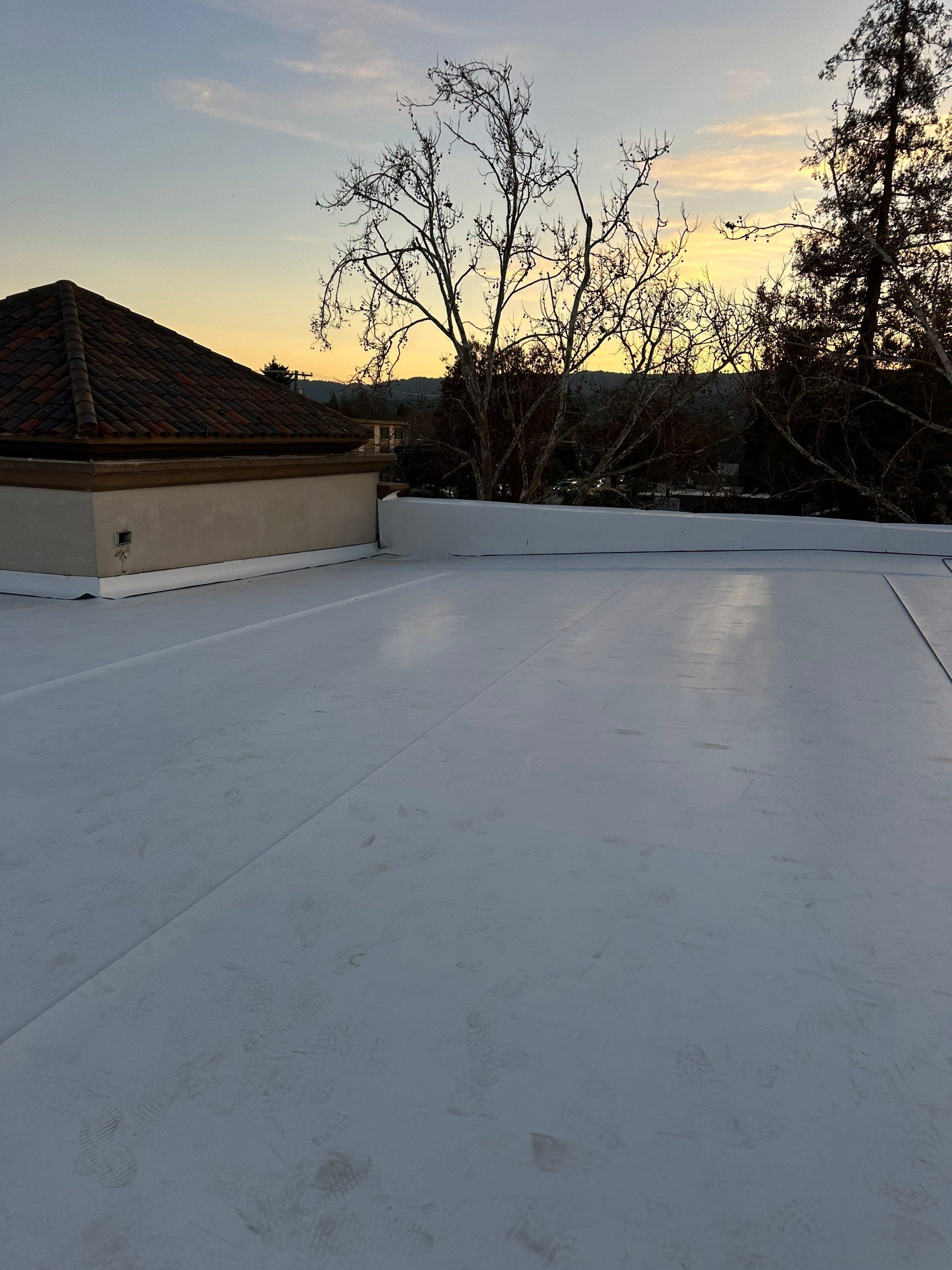Project in Redwood City, CA by Sanchez Single Ply Roofing