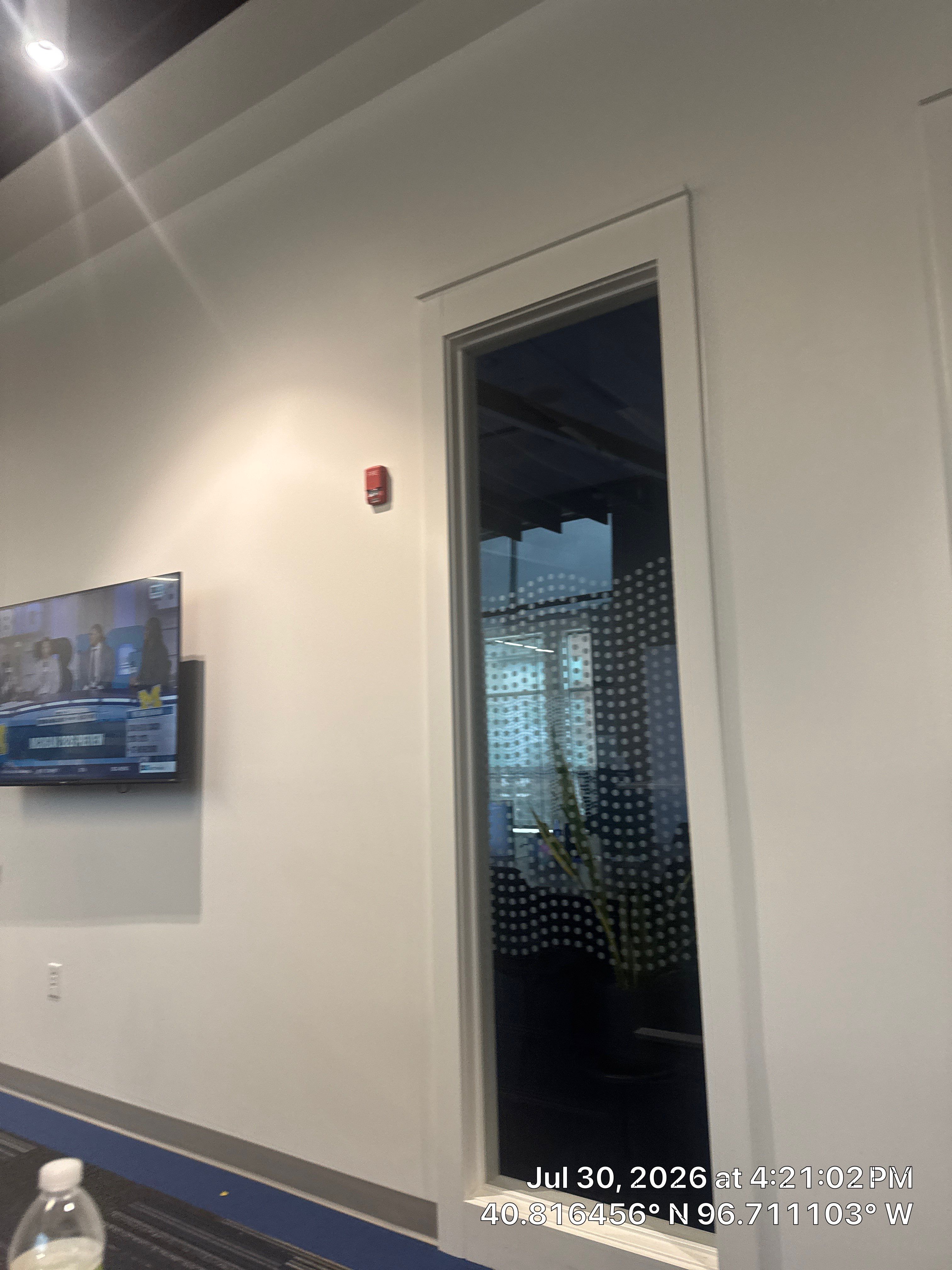 Commercial Office Interior Upgrades with Privacy Film and TV Mounting by CompanyCam Sales Demo