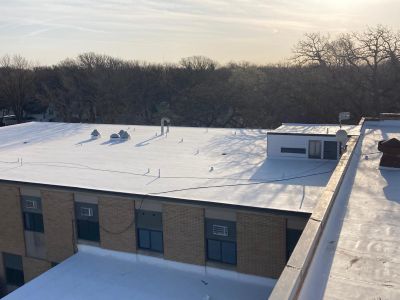 Commercial Roofing Installation using DURO LAST TPO 