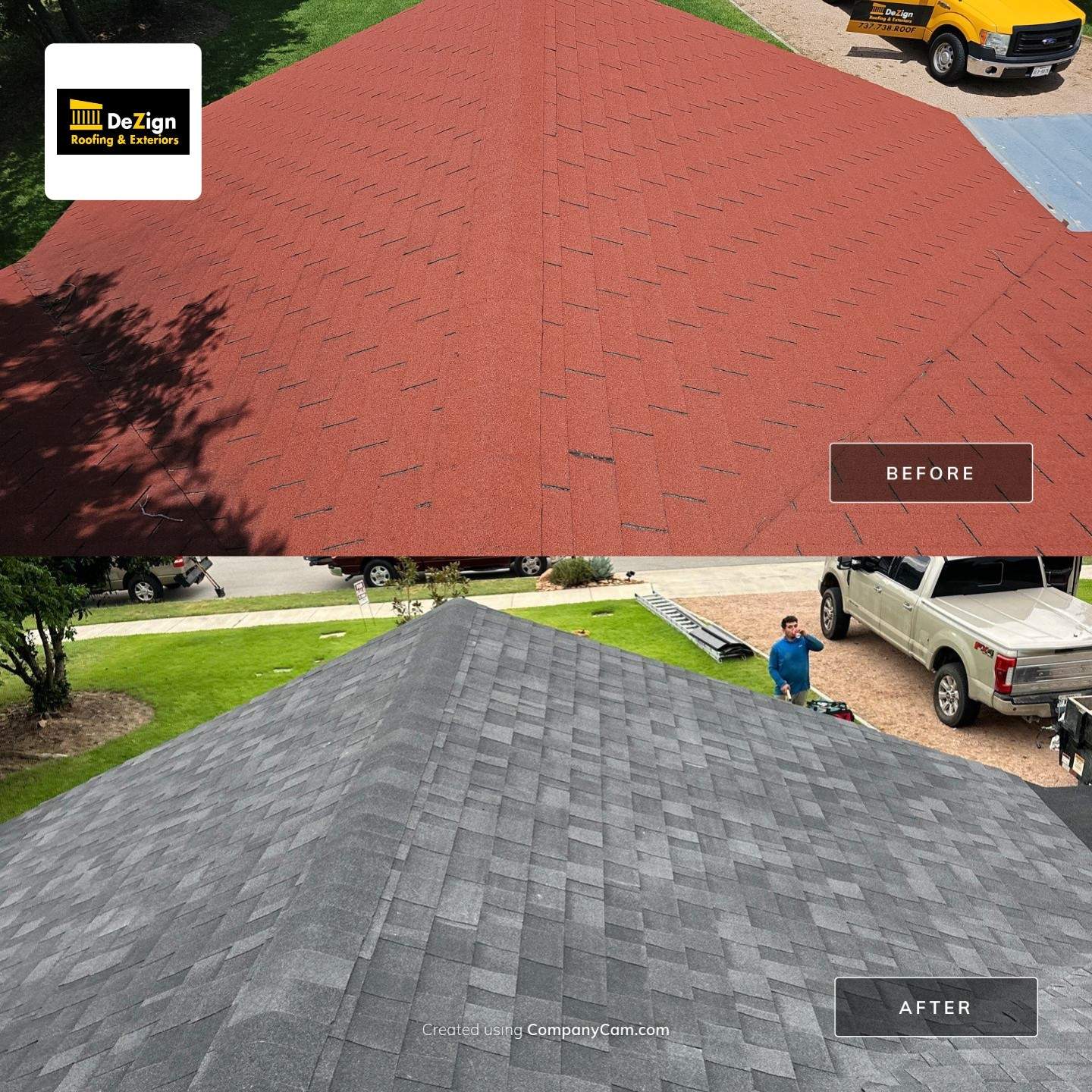 Residential Roofing Installation using Owens Corning Oakridge Onyx Black by DeZign Roofing & Exteriors