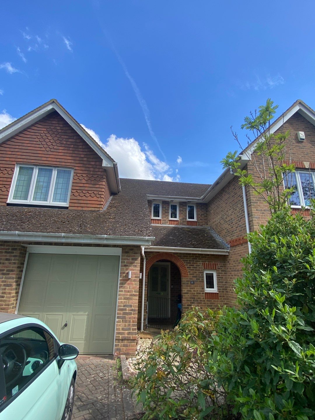 Roof Clean - Biocide Treatment using Honda 15lpm Low Pressure Washing Machine by Ges Exterior Cleaning ltd