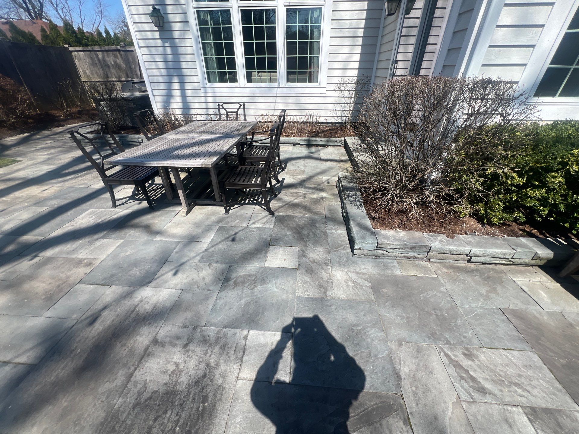 bluestone using Algaecide, soft wash soap by Northern Power Washing LLC.