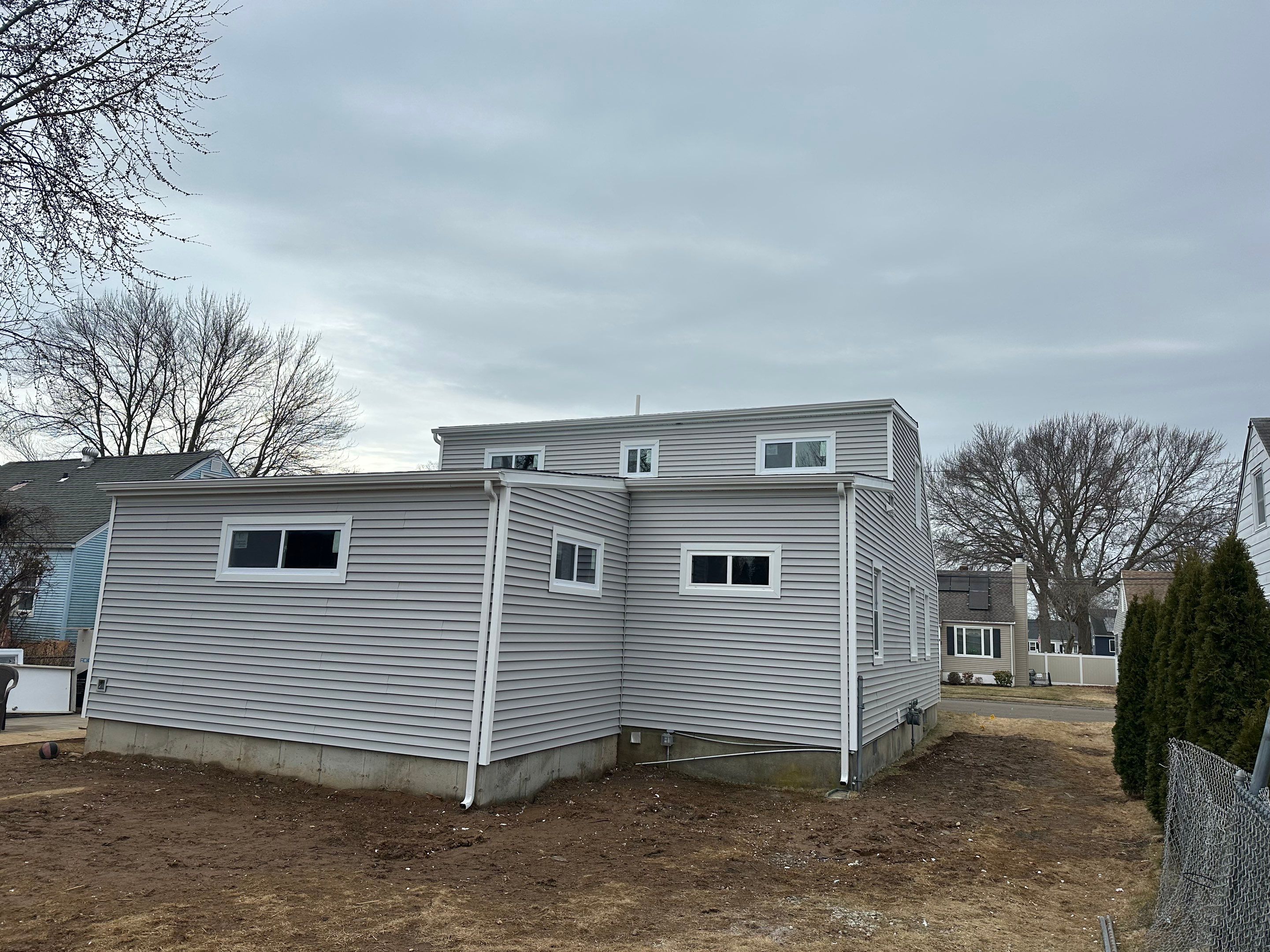 Siding Installation using CertainTeed Monogram Vinyl Siding - D4 - Sterling Gray by A Plus Exterior