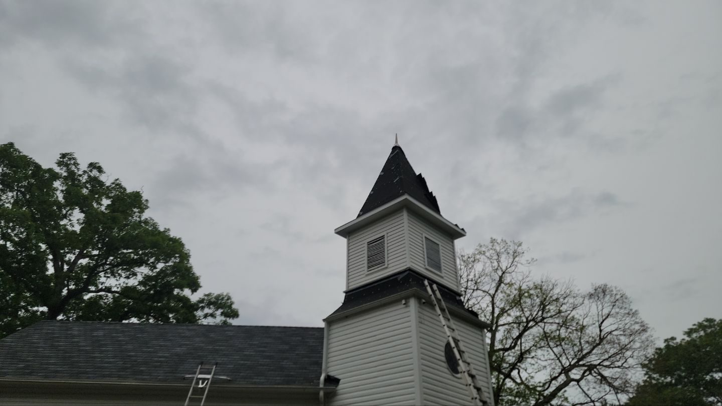 Church Roof Installation using GAF Slateline by ExteriorPros