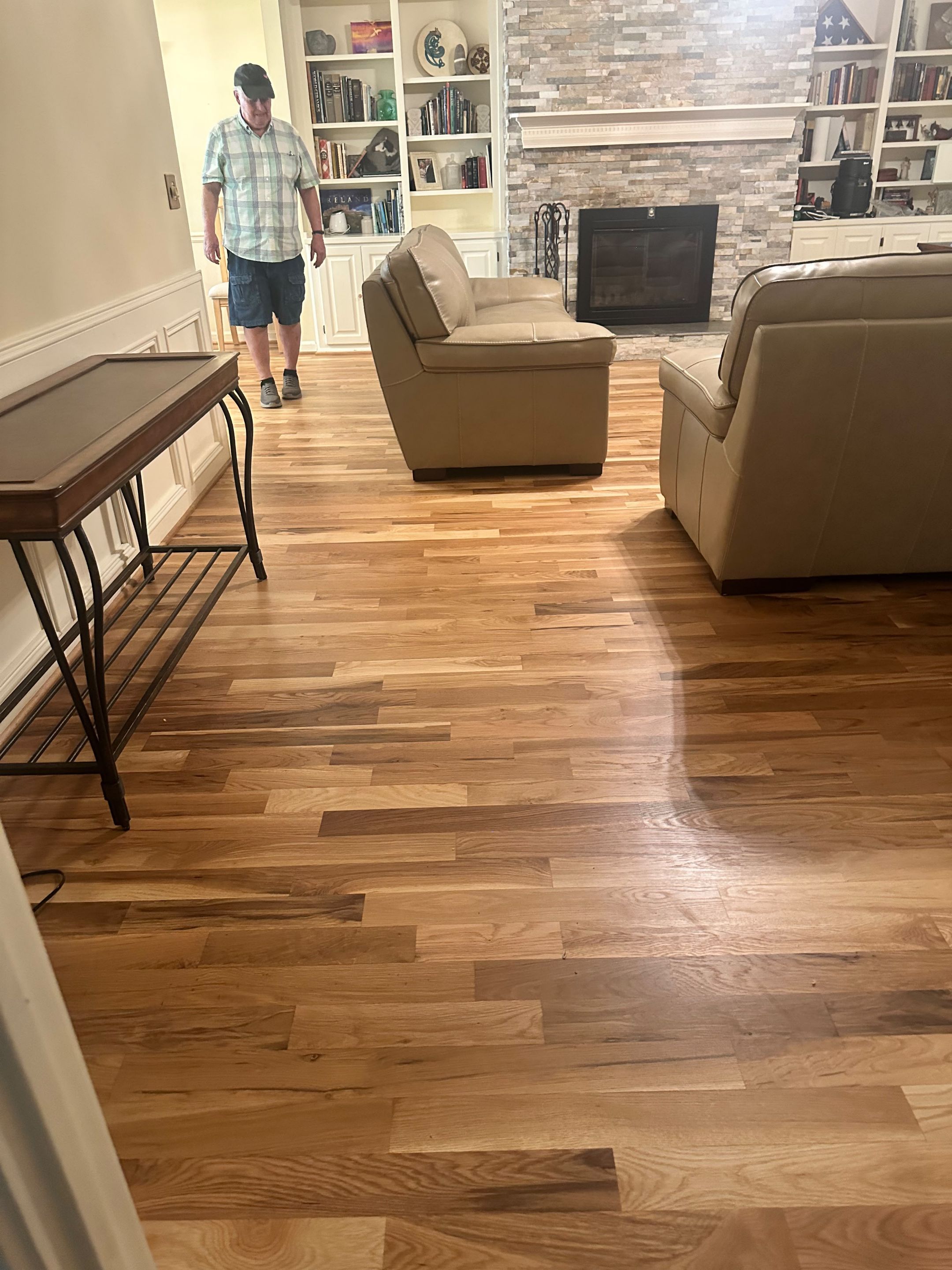 Natural Oak Hardwood Flooring Installation and site on finish Throughout Roswell Home by Flooring Xpress CO 