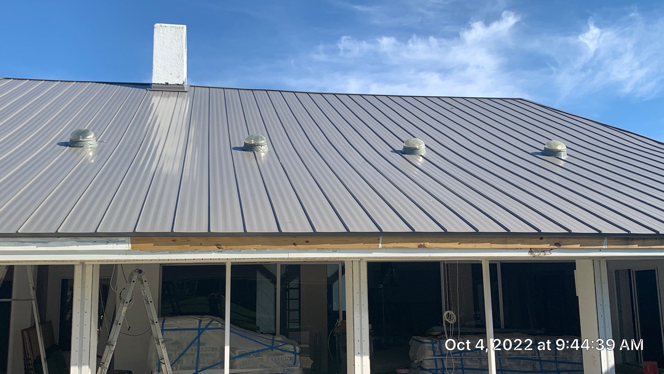Residential Roofing Installation using 1" Nail strip metal roof by BLUES BROTHERS ROOFING