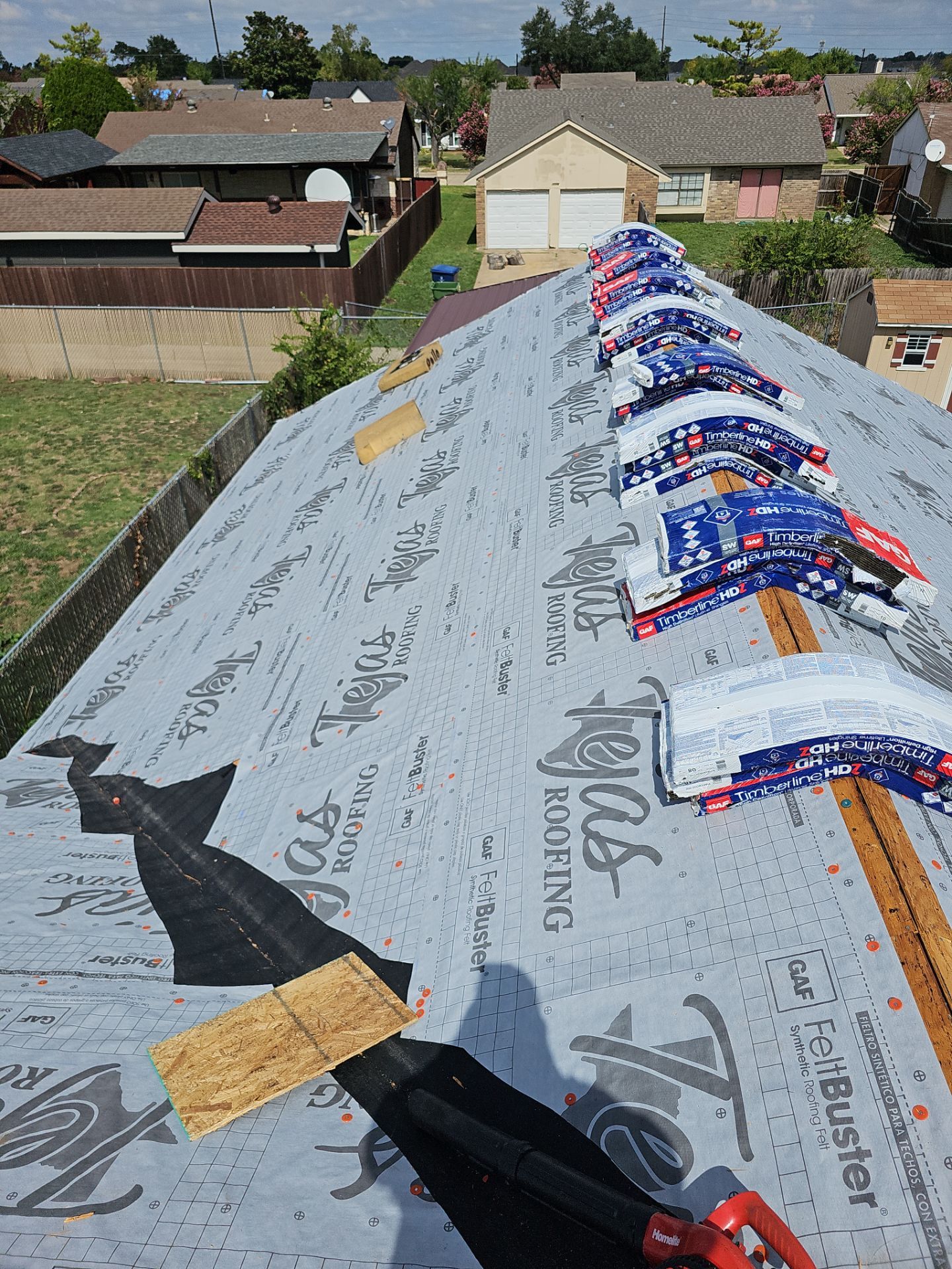 Complete Roof Replacement & Interior Ceiling Restoration in Garland, TX by road roofing llc