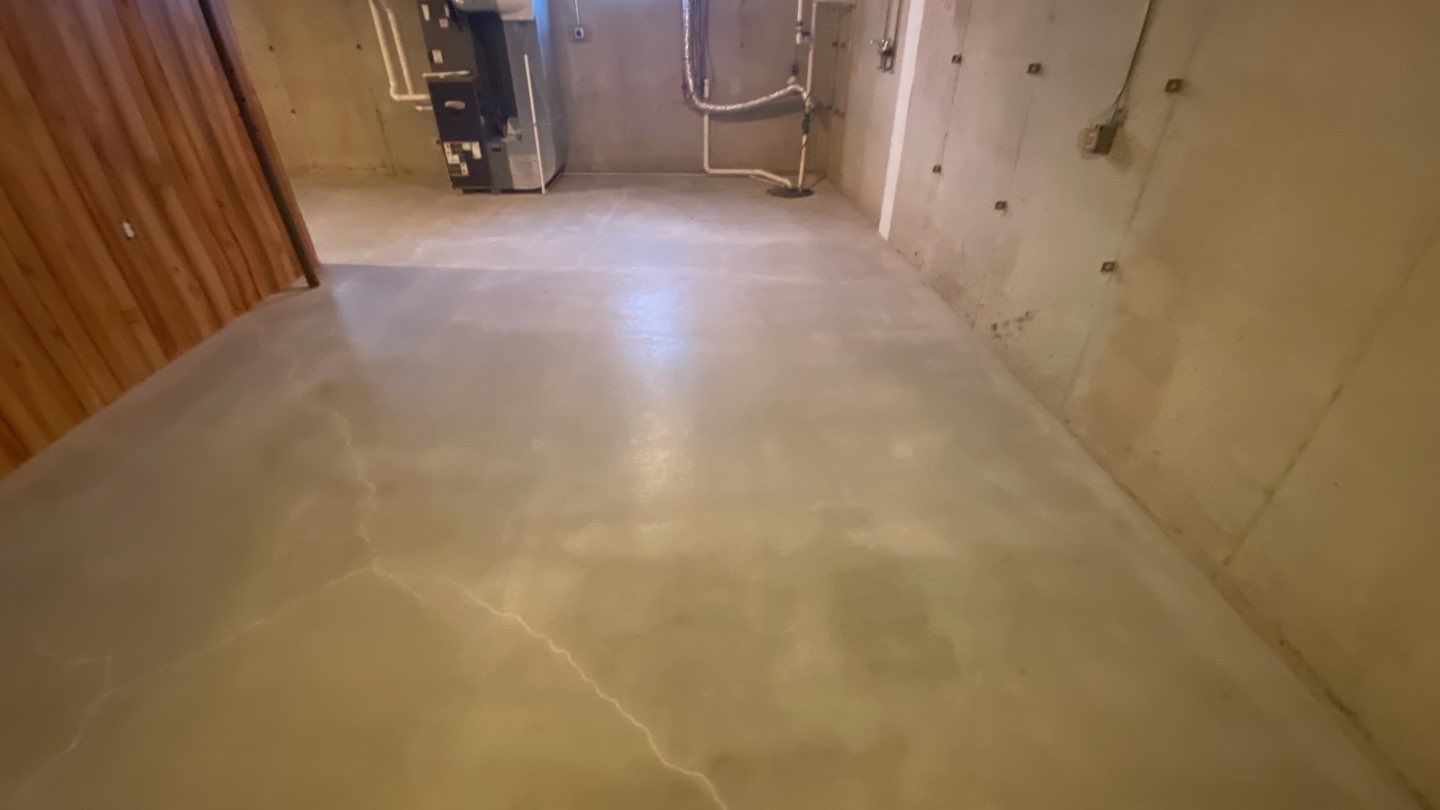 Basement Floor Color is Domino by Your1DayFloor.com