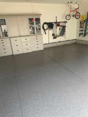 Garage Floor Coating using Briar
