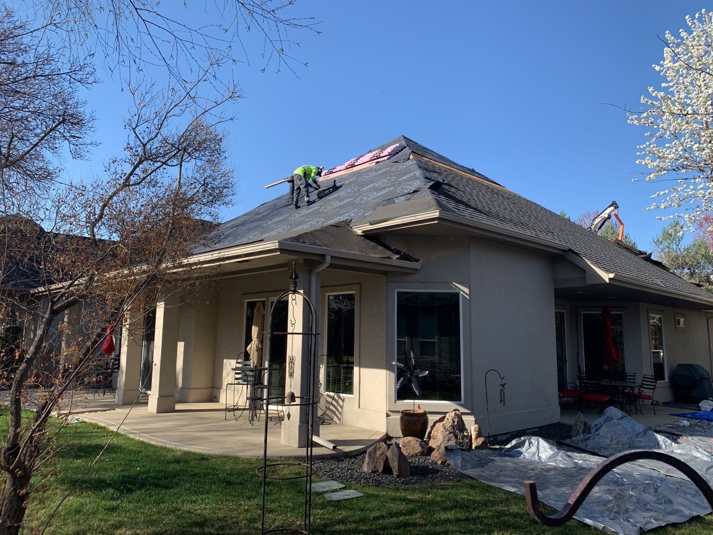 9/12 Pitch on Eagle Idaho Residential Roofing Installation using Owens Corning by ID Roofing LLC