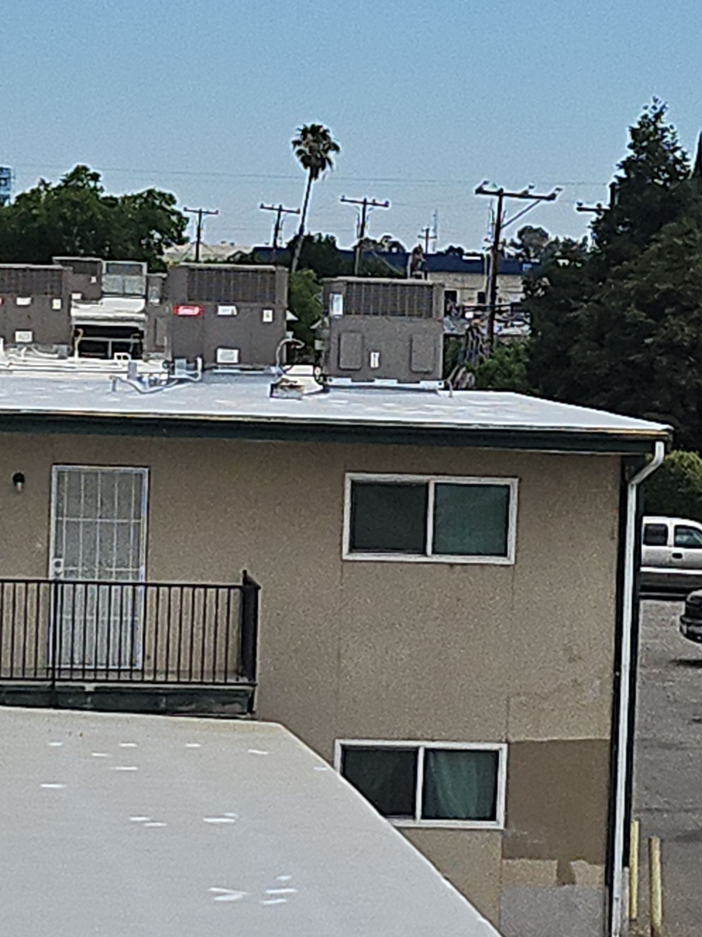 Foam Refurbish using General Coatings acrylic coatings and spray foam by Straight Edge Roofing Inc